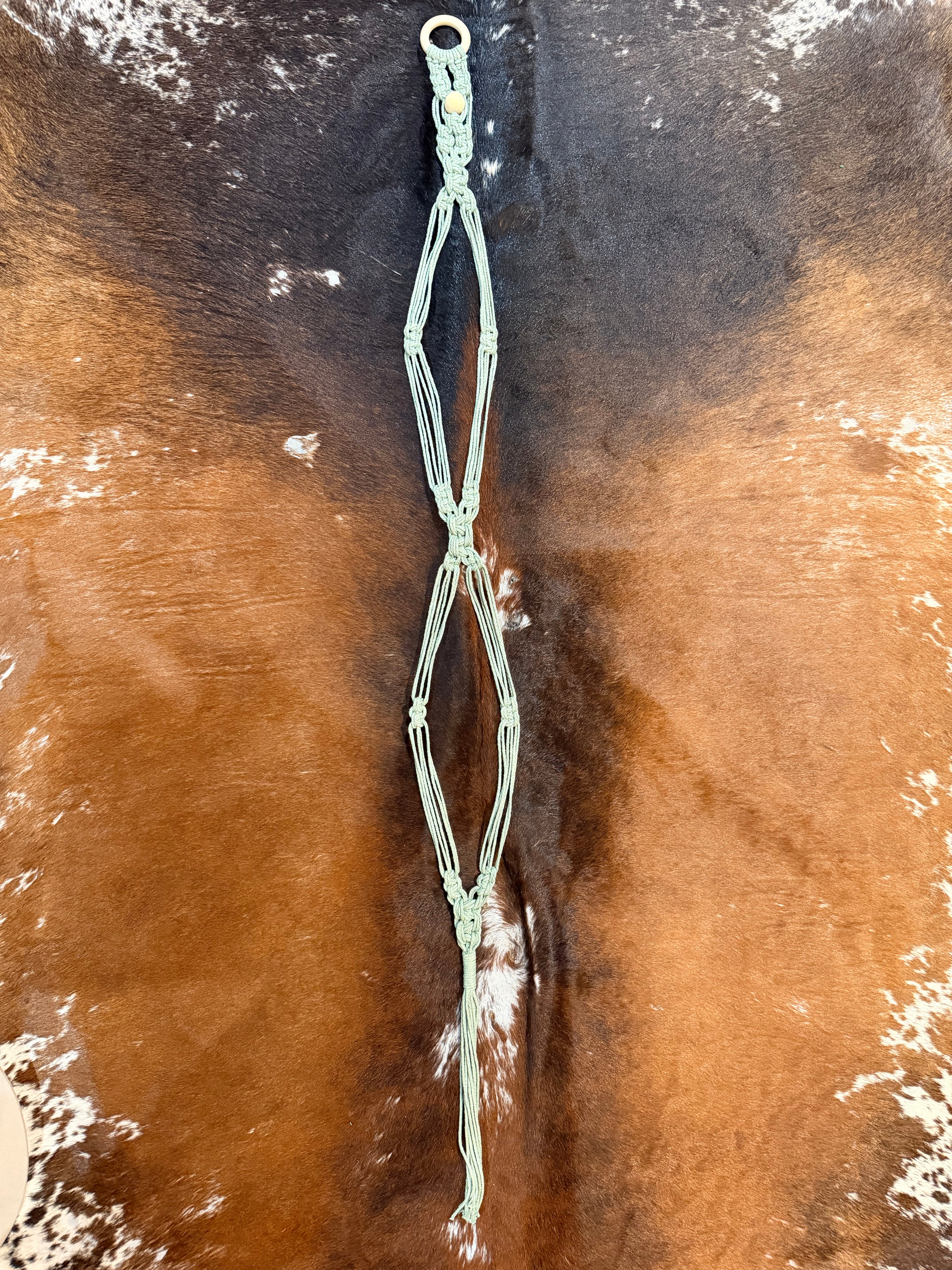 Handmade Double Macramé Hat Hanger