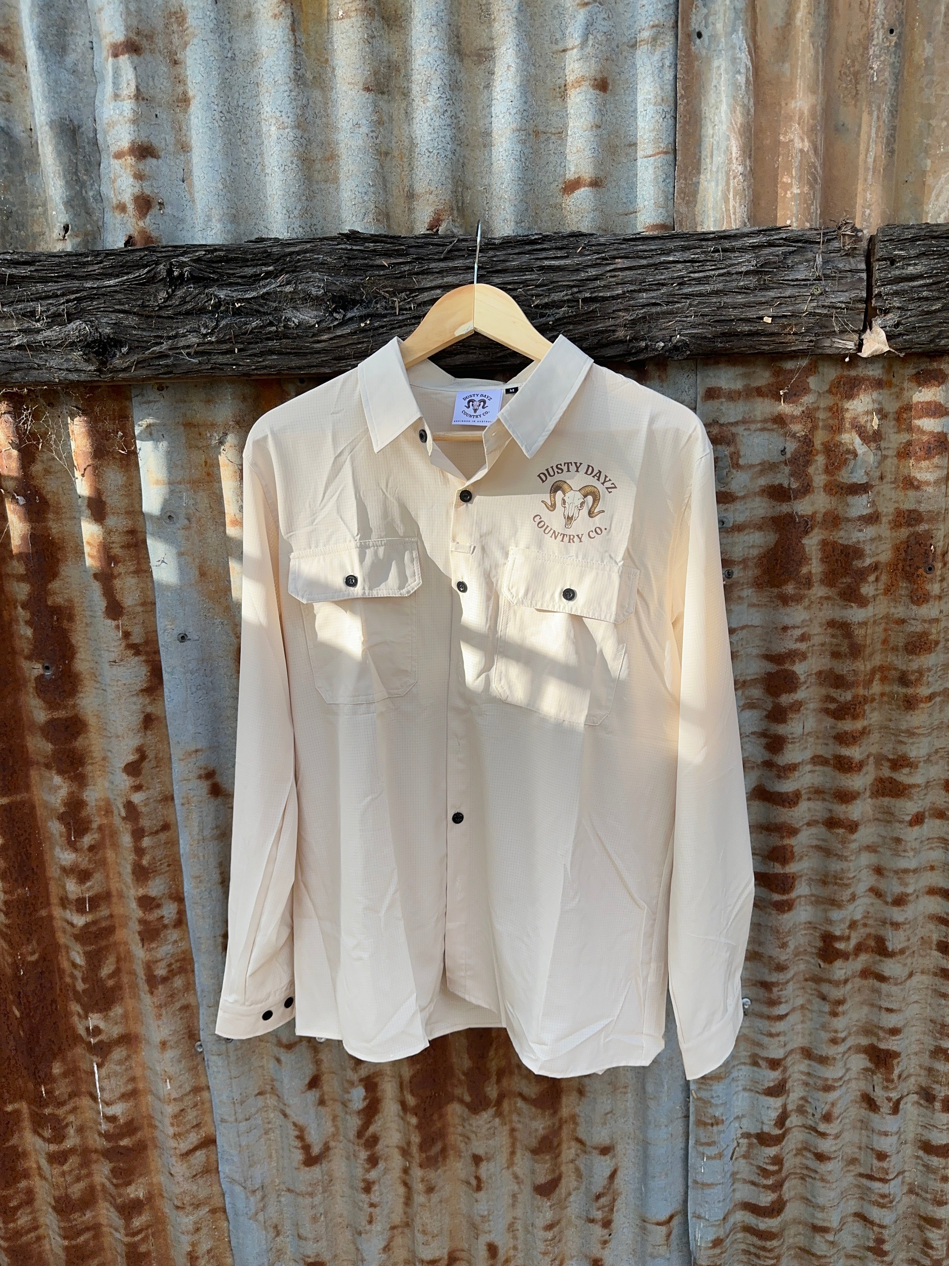 Signature Long Sleeve Work Shirt - Tan