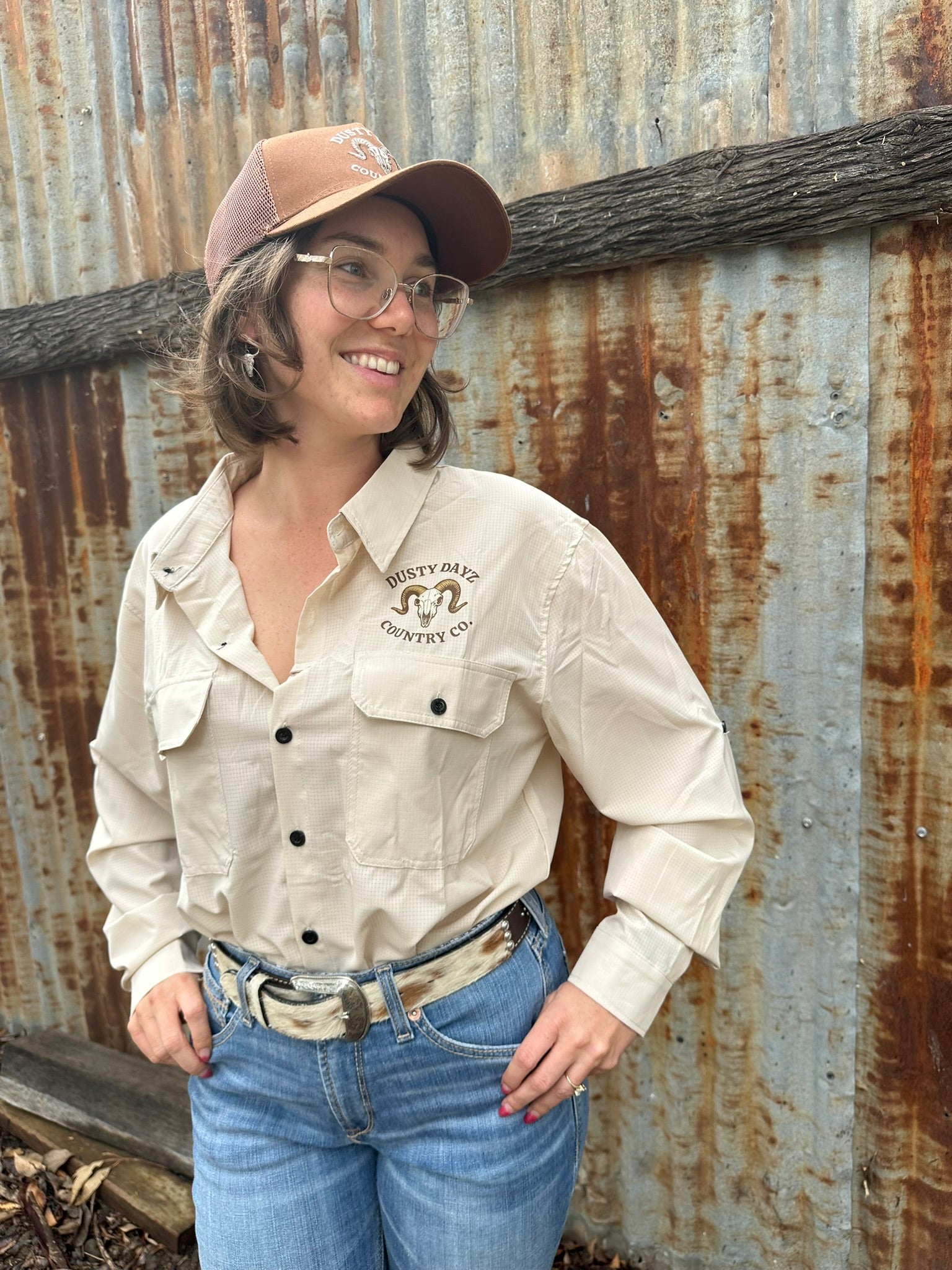 Signature Long Sleeve Work Shirt - Tan