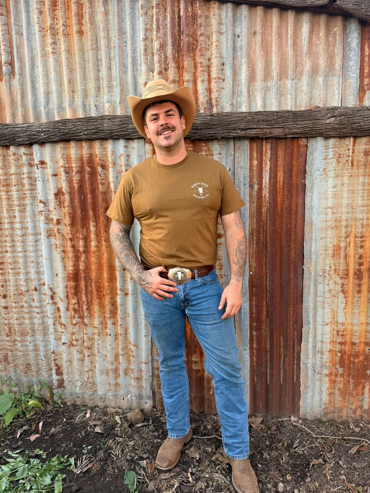 Signature Country Tee - Olive Green