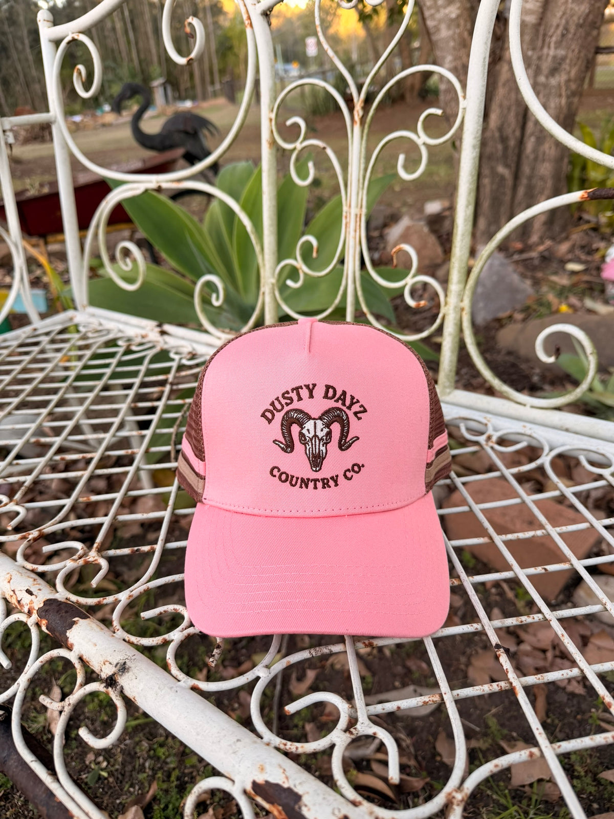 Trucker Cap - Pink and Brown