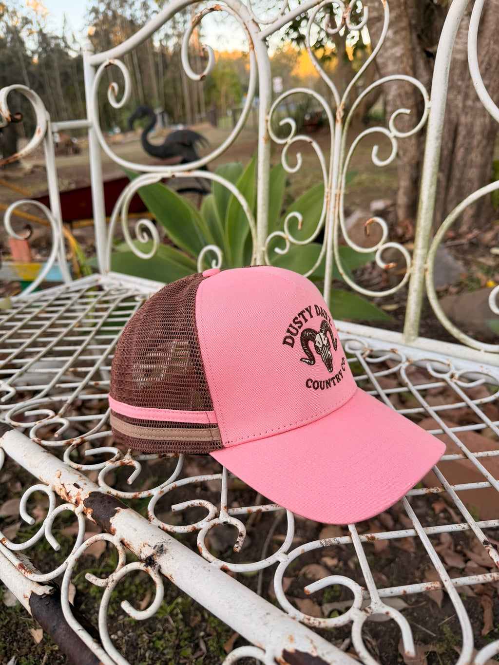 Trucker Cap - Pink and Brown