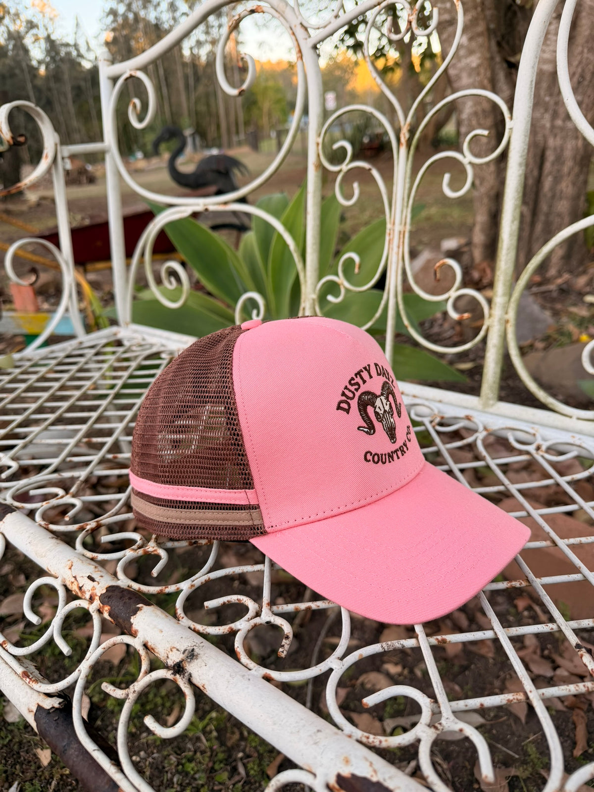 Trucker Cap - Pink and Brown