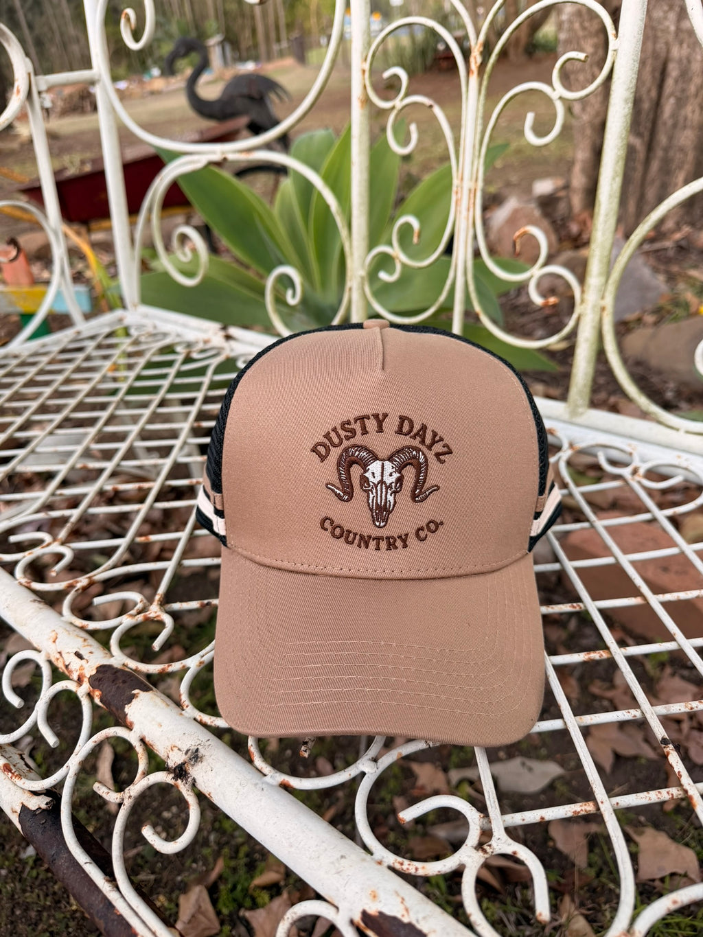 Trucker Cap - Tan and Black