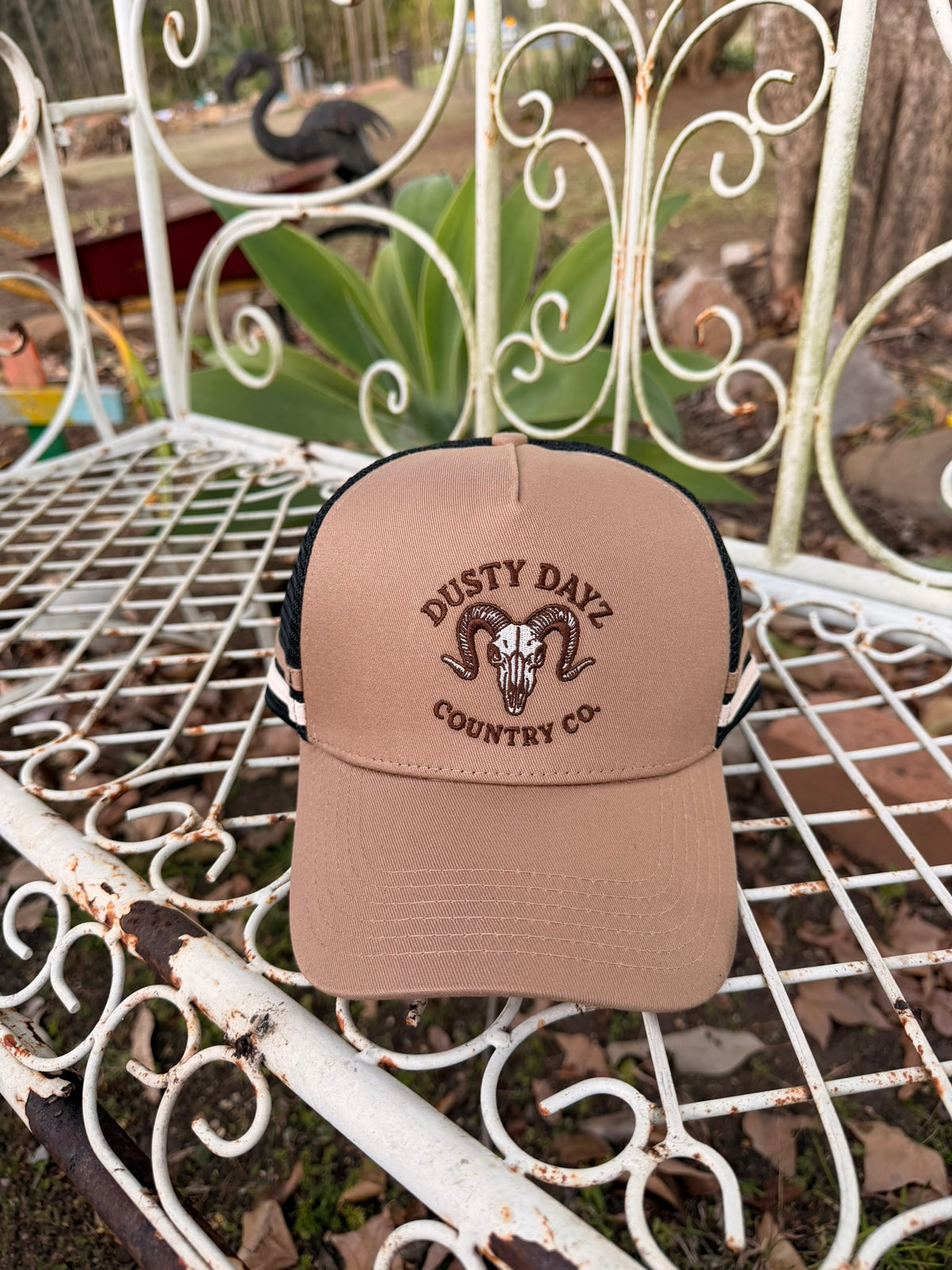 Trucker Cap - Tan and Black