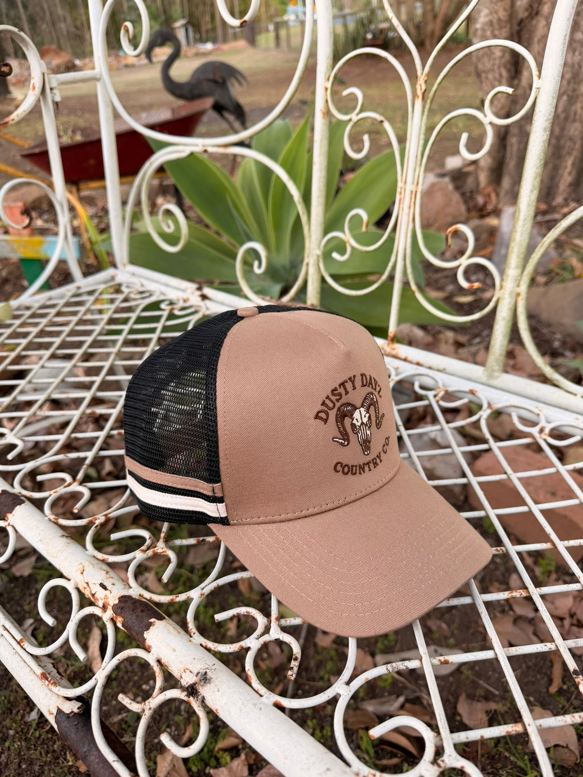 Trucker Cap - Tan and Black
