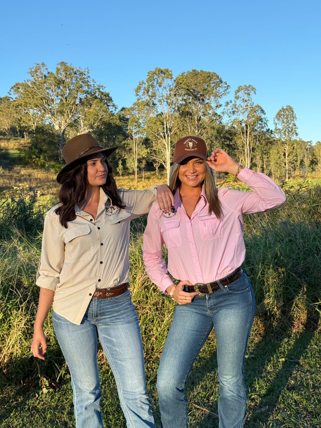 Signature Women’s Long Sleeve Work Shirt – Pink