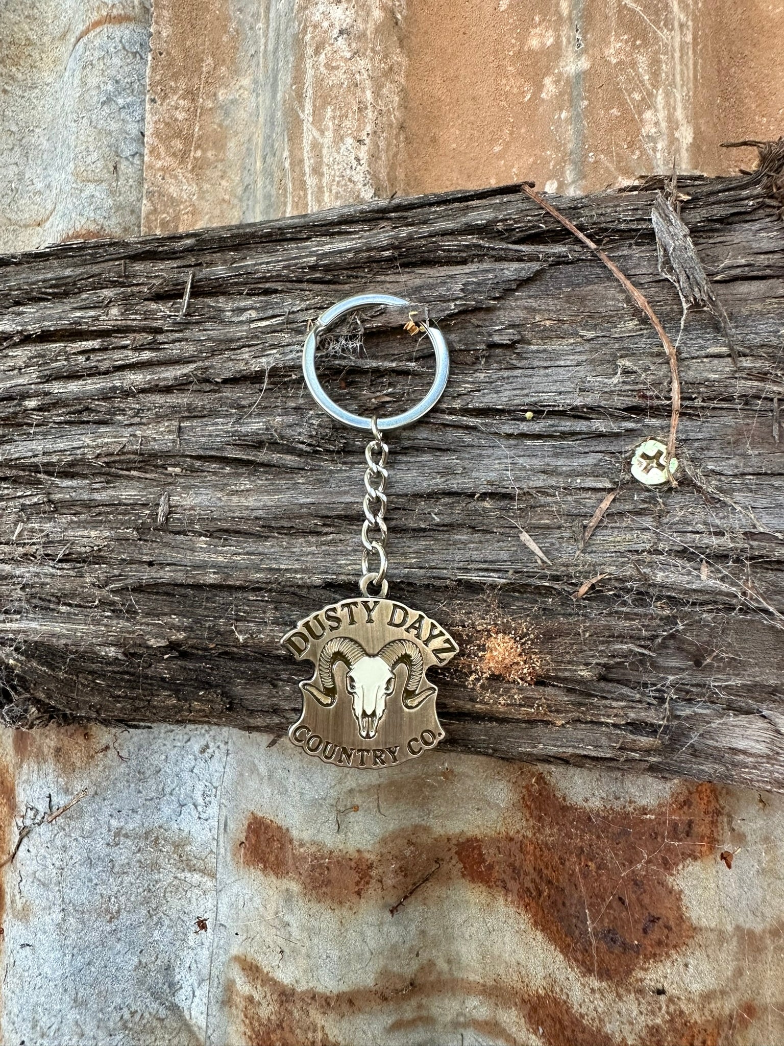 Engraved Metal Keyring