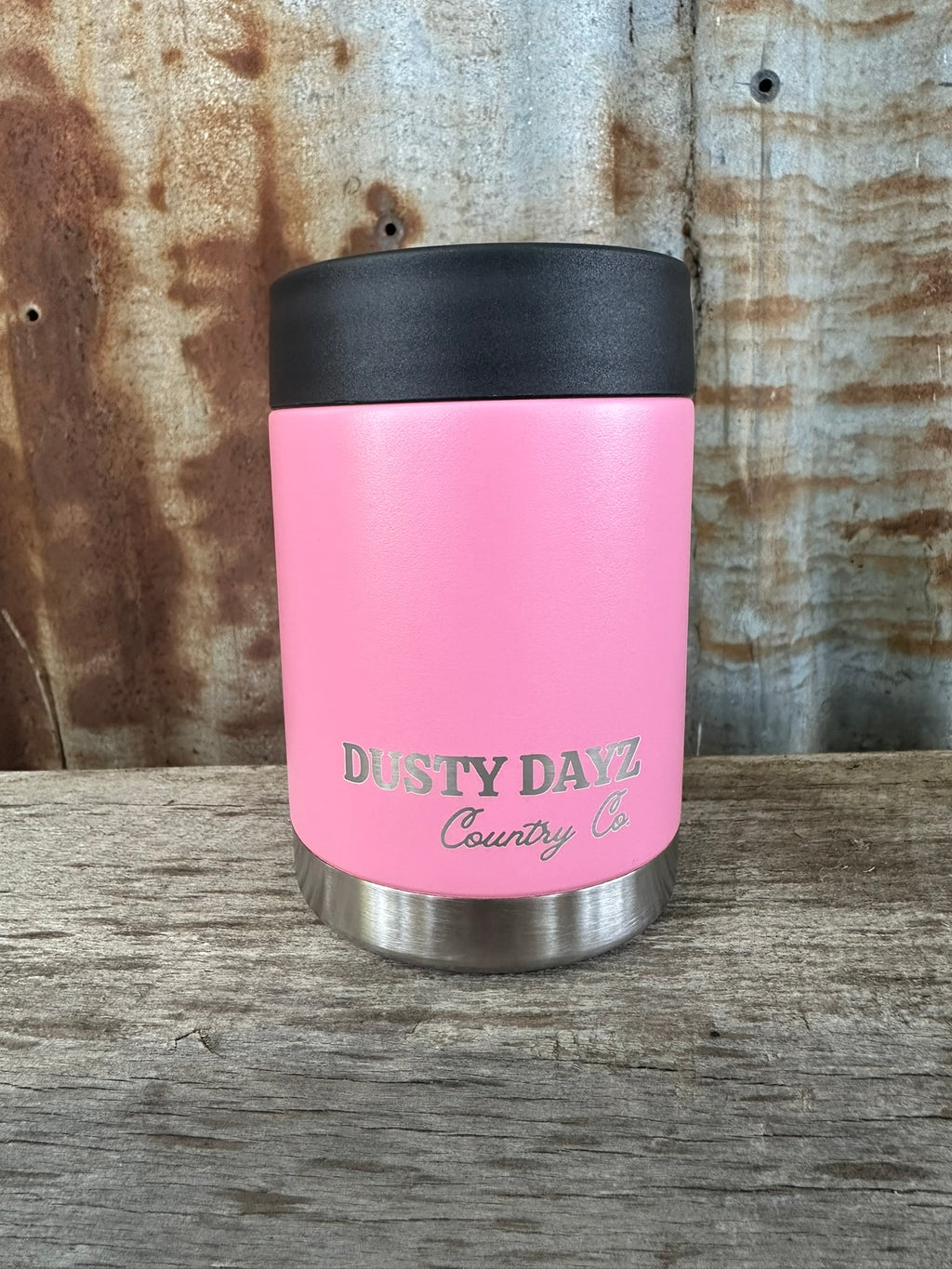 Stainless Steel Insulated Stubby Cooler - Light Pink
