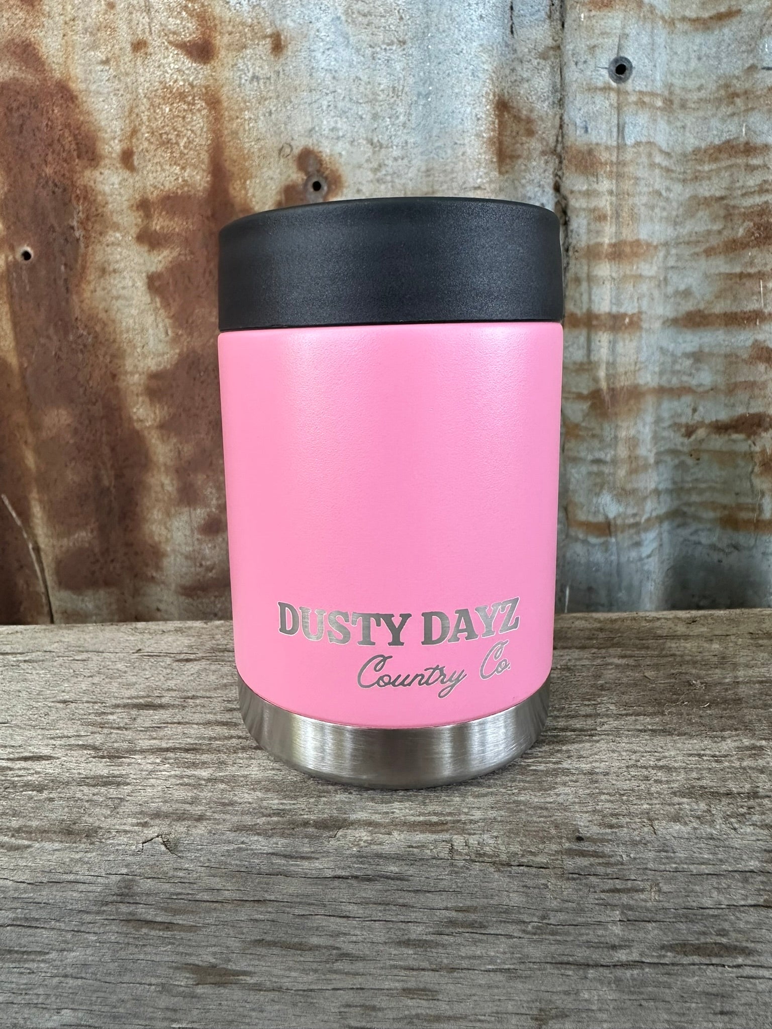 Stainless Steel Insulated Stubby Cooler - Light Pink