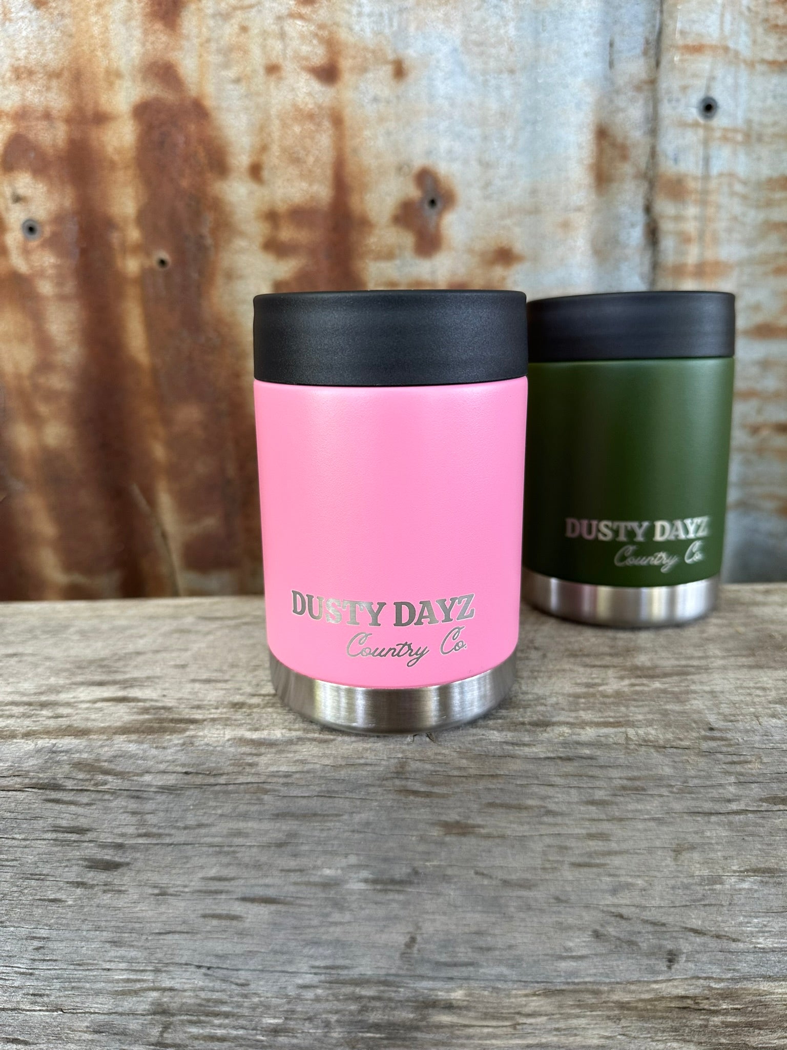 Stainless Steel Insulated Stubby Cooler - Light Pink