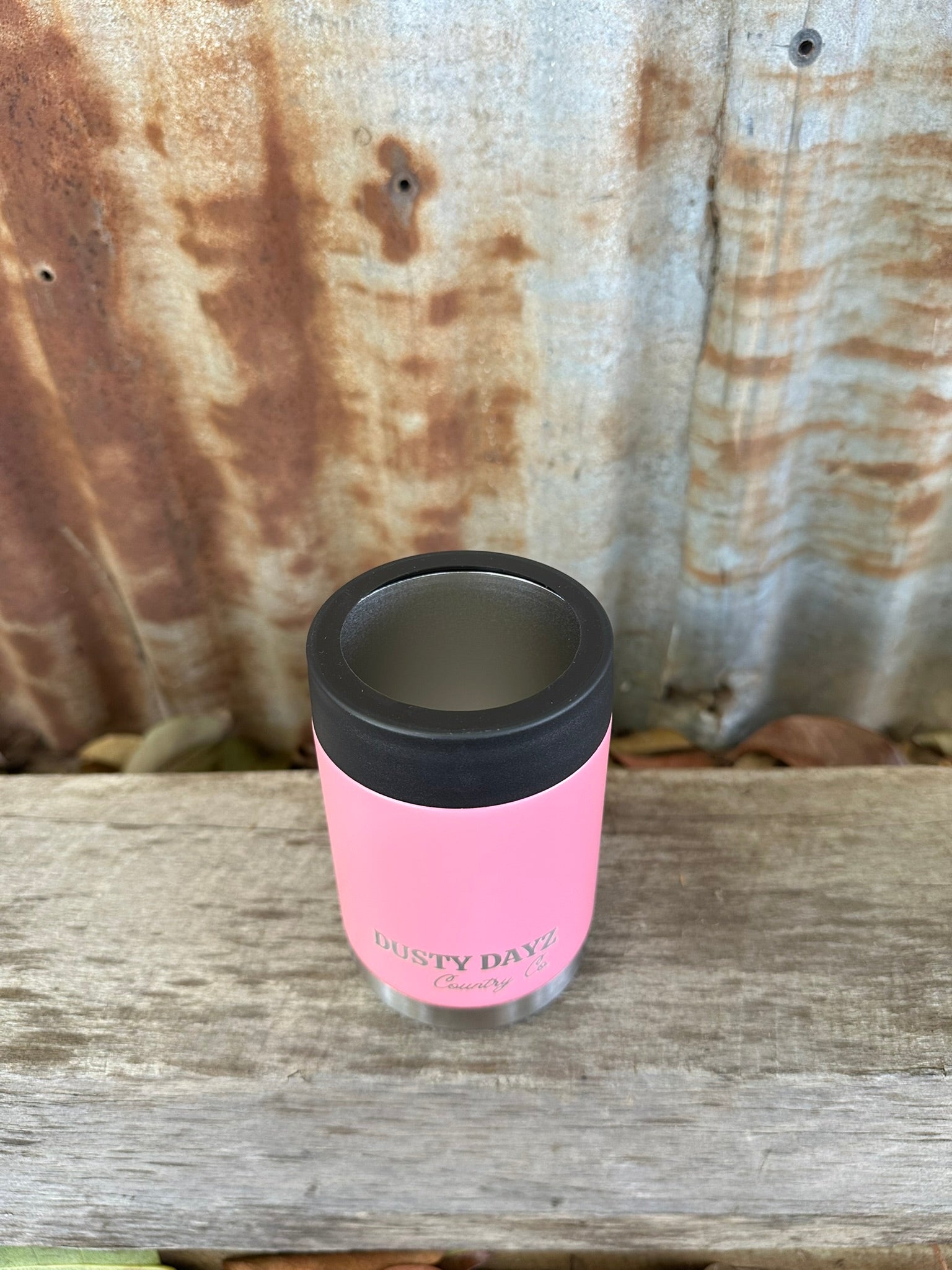 Stainless Steel Insulated Stubby Cooler - Light Pink